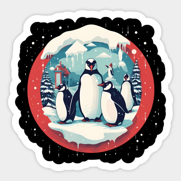 Penguin in Ornament, Love Penguins Sticker by logiamerch